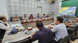 Letjen TNI (Purn) Nono Sampono dalam pertemuan bersama Pimpinan BWS Maluku dan jajaran di Kantor BWS Maluku, Jumat 25 Juli 2025