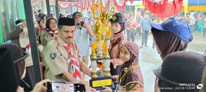 Lomba Cerdas Tangkas Meriahkan Hari Pramuka ke-64 di Ambon