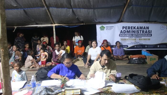 Sinergi Pemerintah dan Lembaga Keagamaan Layani Administrasi Umat Buddha Pedalaman Pulau Seram