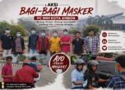 Kabut Asap Kepung Ambon, IMM Turun ke Jalan Bagikan Masker Gratis