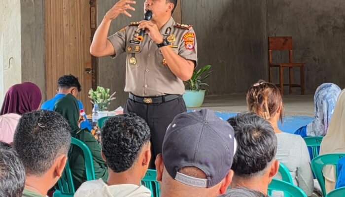 Narkoba, Miras dan Judi Online Ancam Generasi Muda, Kapolres SBB Turun ke Pohon Batu