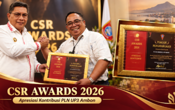 Manager PLN UP3 Ambon Terima Penghargaan dari Wali Kota Ambon