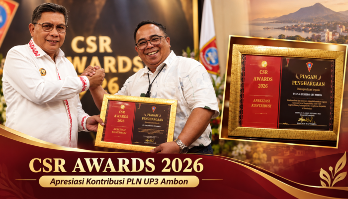 Manager PLN UP3 Ambon Terima Penghargaan dari Wali Kota Ambon