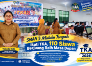 Hari Pertama TKA, SMA Negeri 3 Malteng Pastikan Komputer dan Jaringan Internet Aman